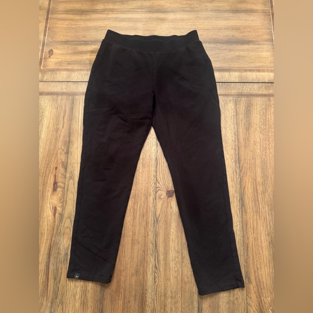 BAREFOOT DREAMS fleece lined legging pull on pants in black XSP petite